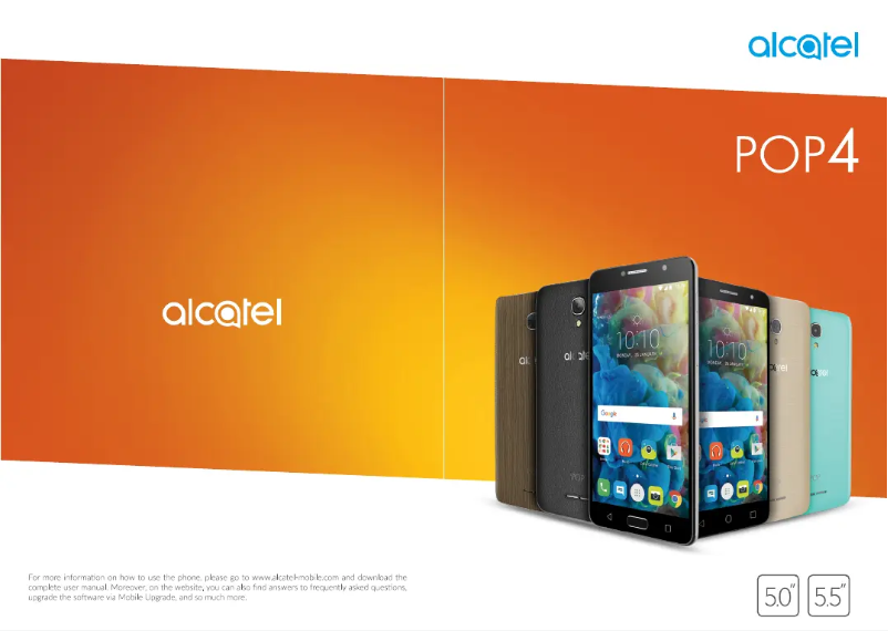 Page n°1 - Manuel utilisateur Alcatel Pop 4+