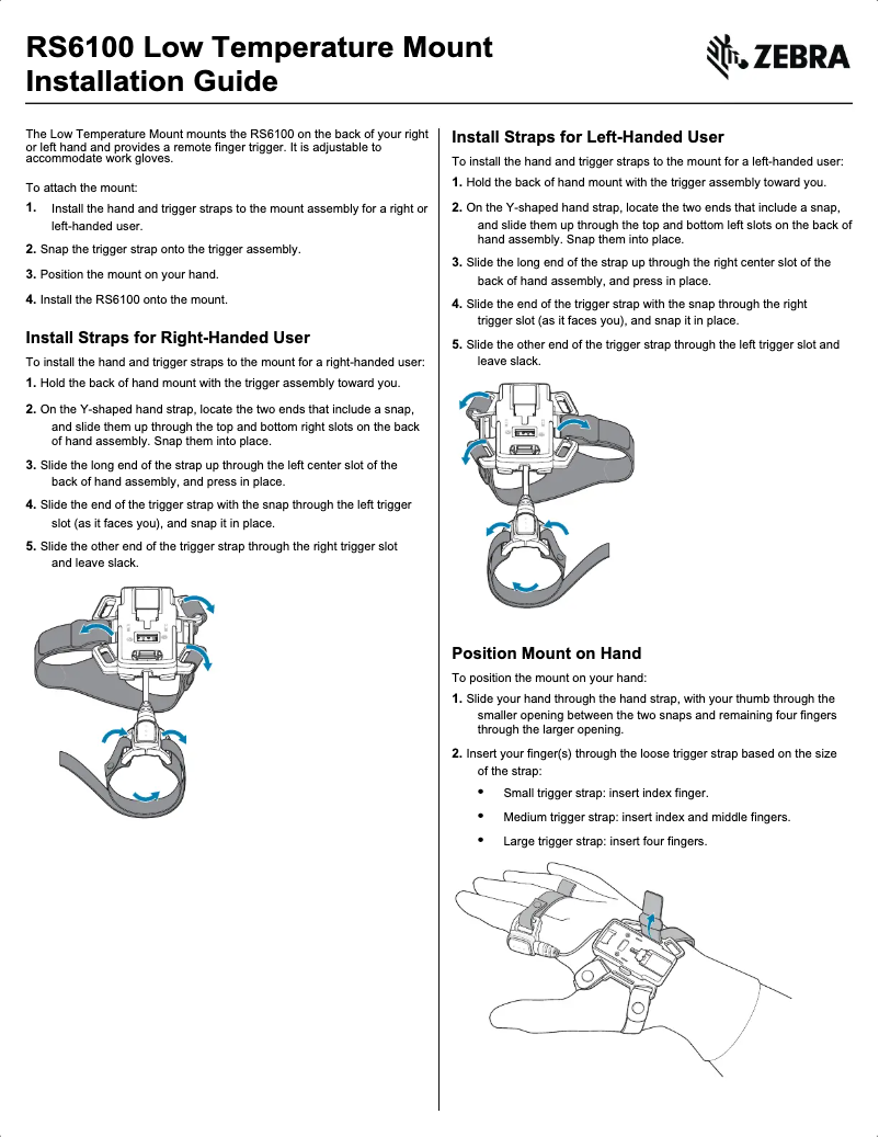 Image de la première page du manuel de l'appareil RS6100