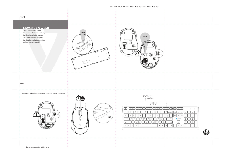 Página 1 del manual Manual de usuario V7 CKW350