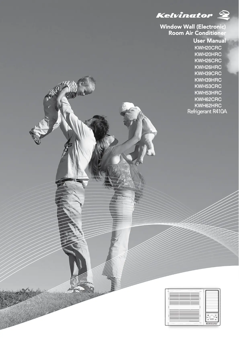 Page 1 de la notice Manuel utilisateur Kelvinator KWH39CRC
