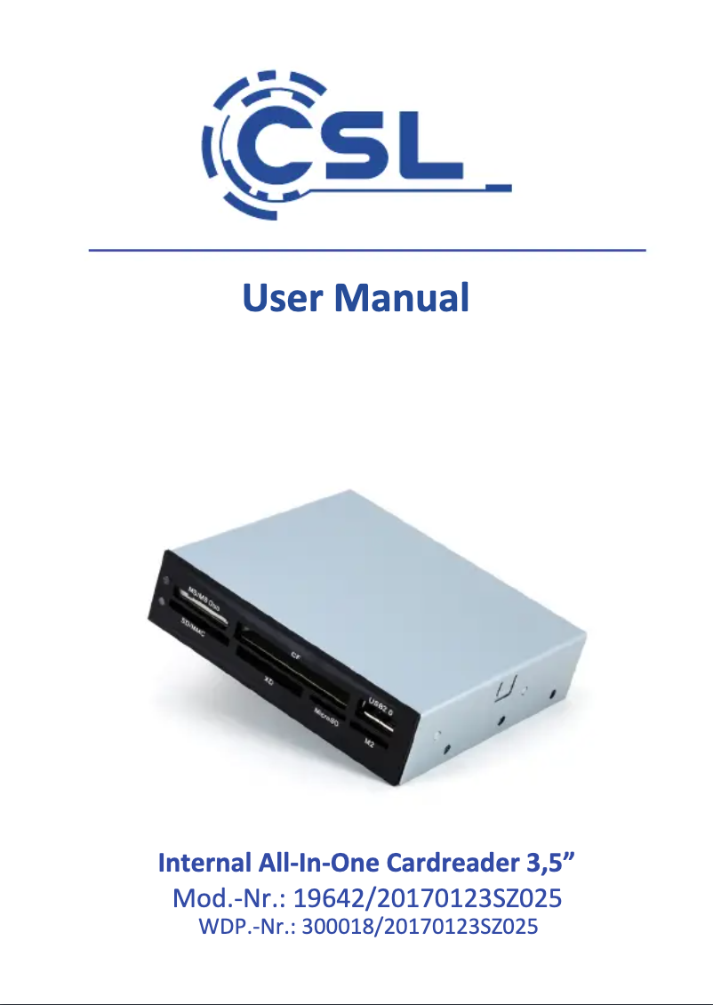 Página 1 del manual Manual de usuario CSL 300018