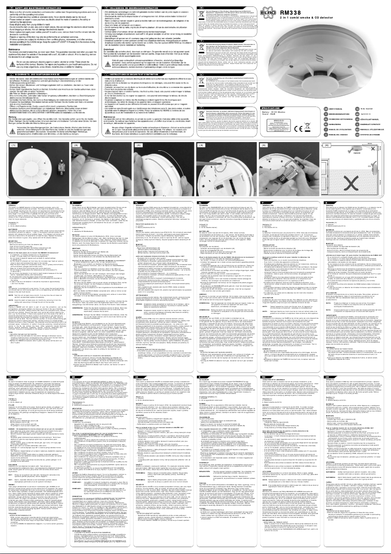 Página 1 del manual Manual de usuario Elro RM338