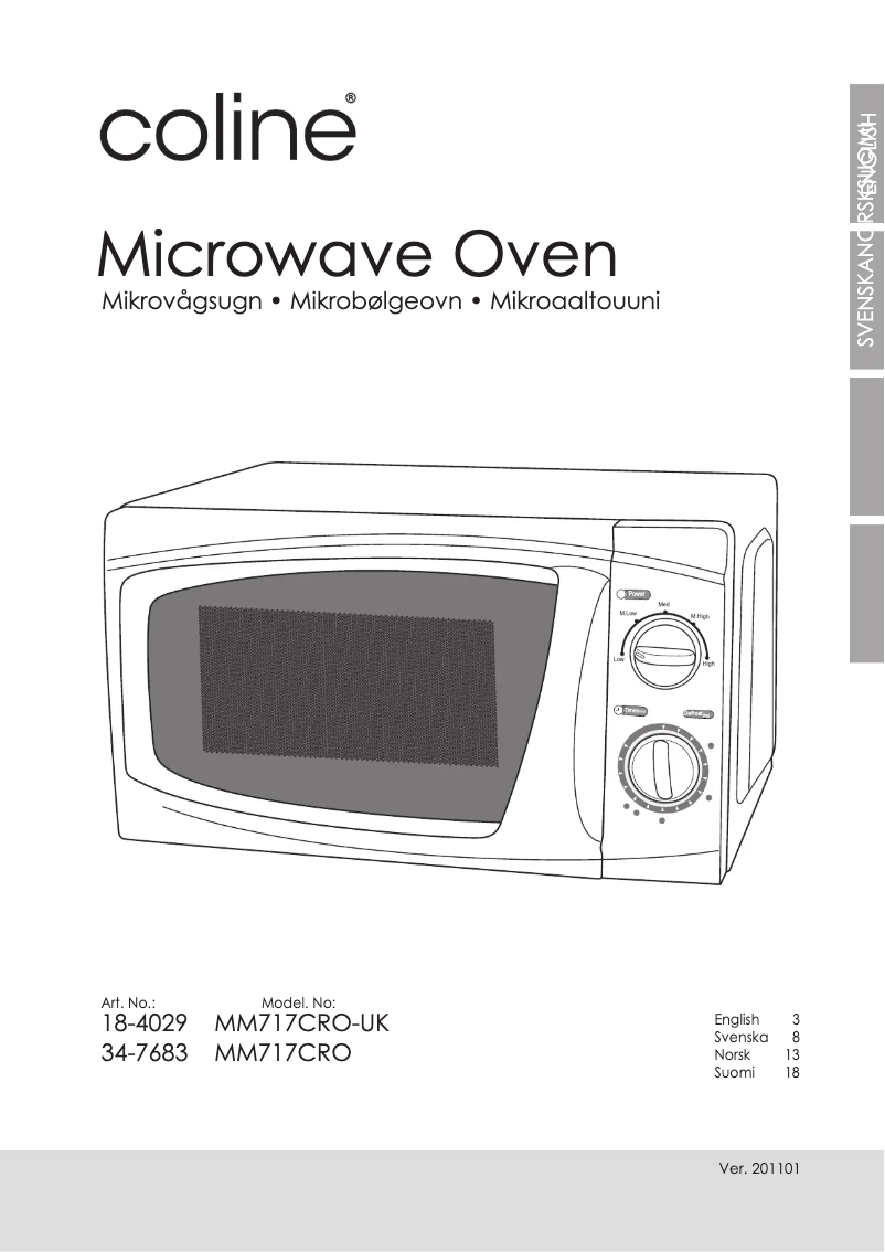 Image de la première page du manuel de l'appareil MM717CRO