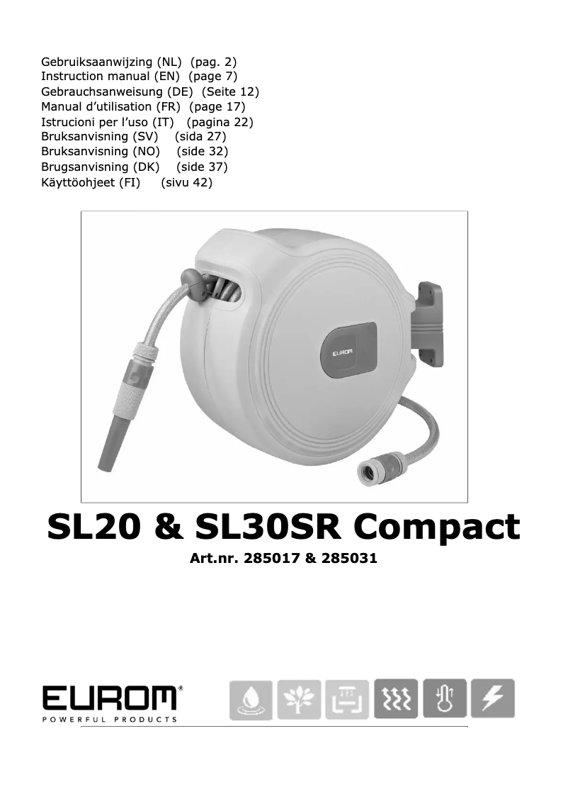 Image de la première page du manuel de l'appareil SL30SR Compact