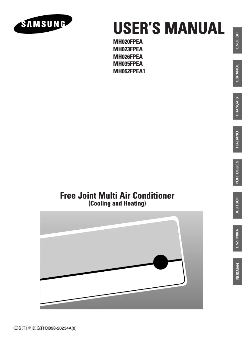 Image de la première page du manuel de l'appareil MH026FPEA