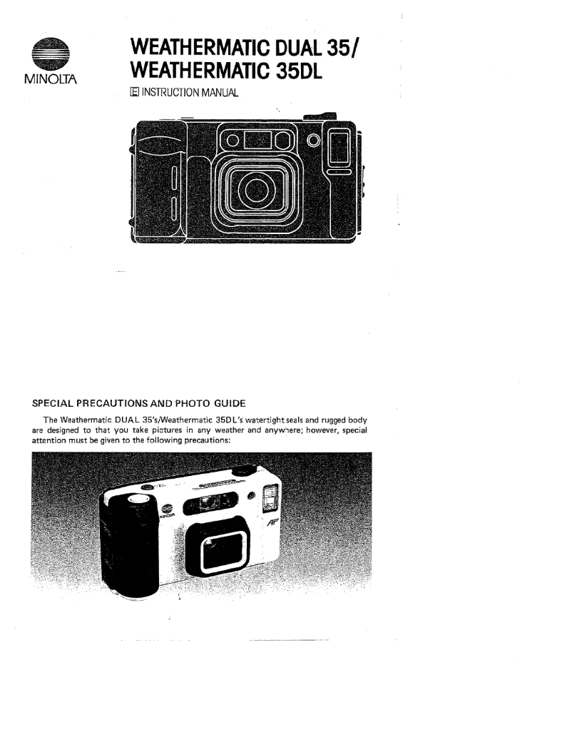 Image de la première page du manuel de l'appareil Weathermatic Dual 35