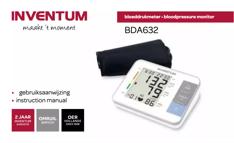 Page 1 de la notice Manuel utilisateur Inventum BDA632