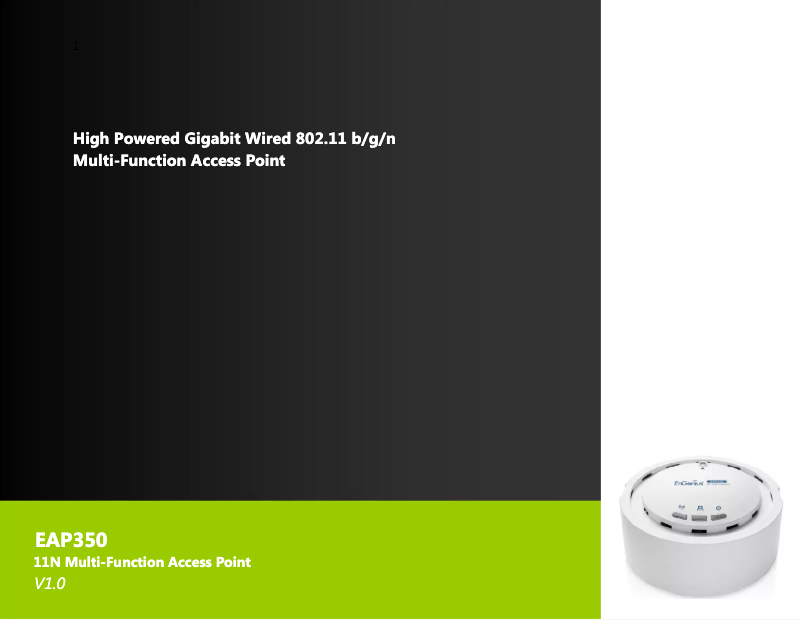 Página 1 del manual Manual de usuario EnGenius EAP350