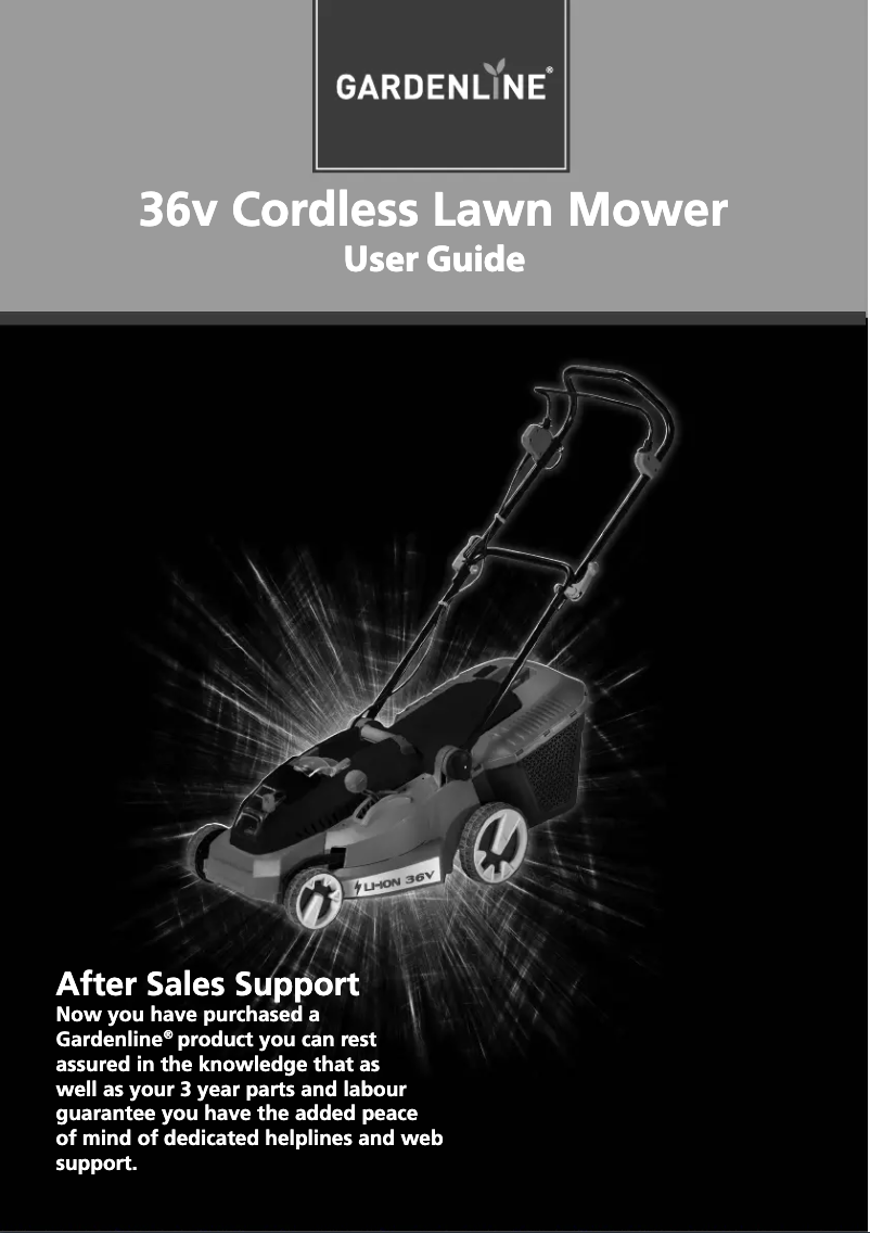 Página 1 del manual Manual de usuario Gardenline GL-CM 36 Li