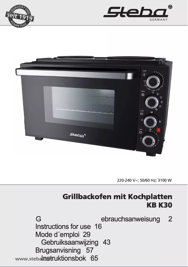 Image de la première page du manuel de l'appareil KB 8