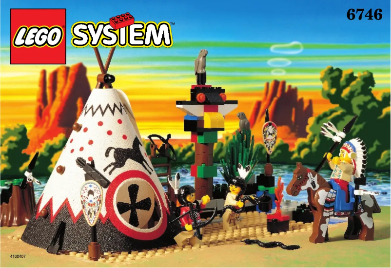 Page 1 de la notice Manuel utilisateur Lego INDIAN CHIEF'S CAMP