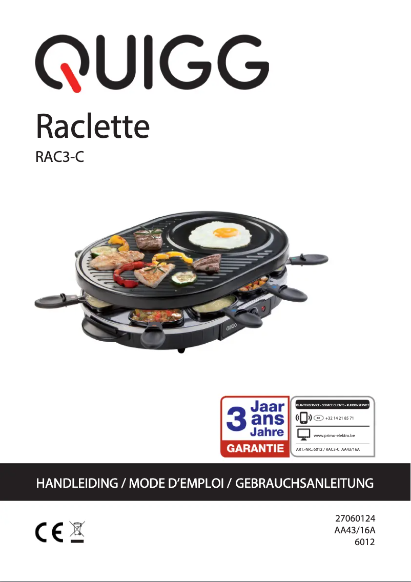 Page n°1 - Manuel utilisateur Primo RAC3