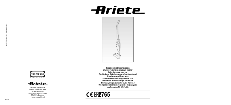 Page n°1 - Manuel utilisateur Ariete Evo 2in1 2765