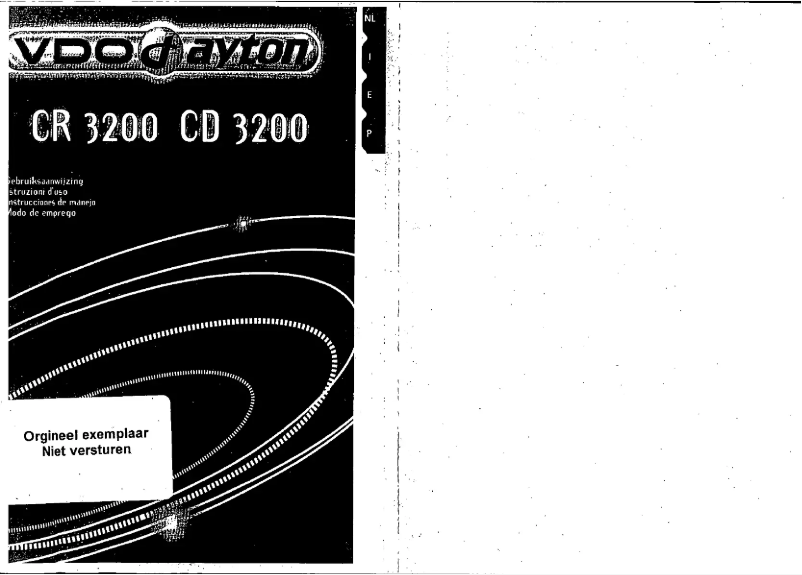 Image de la première page du manuel de l'appareil CR 3200