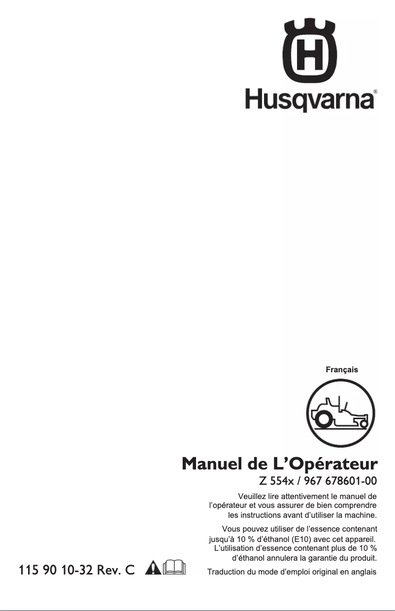 Image de la première page du manuel de l'appareil Z 554X