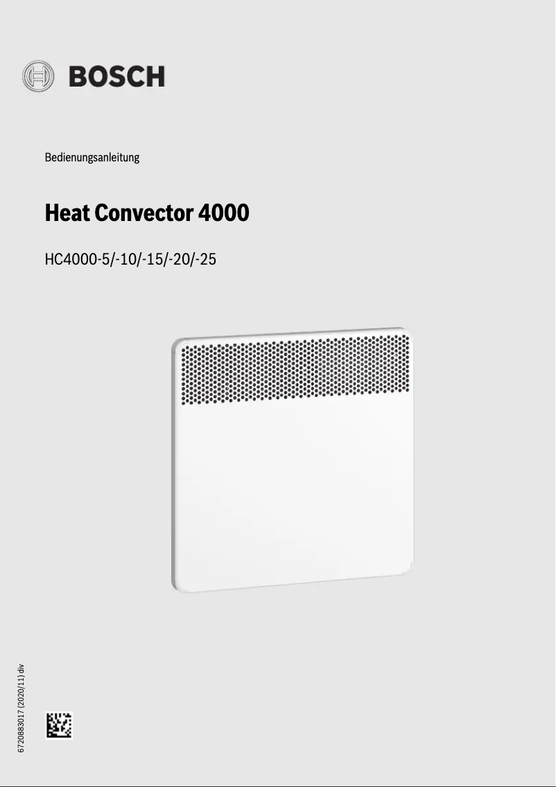 Image de la première page du manuel de l'appareil HC-4000-5