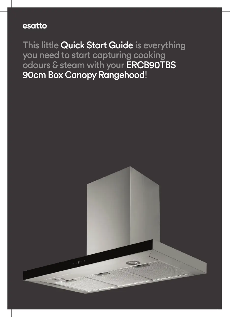 Page 1 de la notice Guide de démarrage rapide Esatto ERCB90TBS