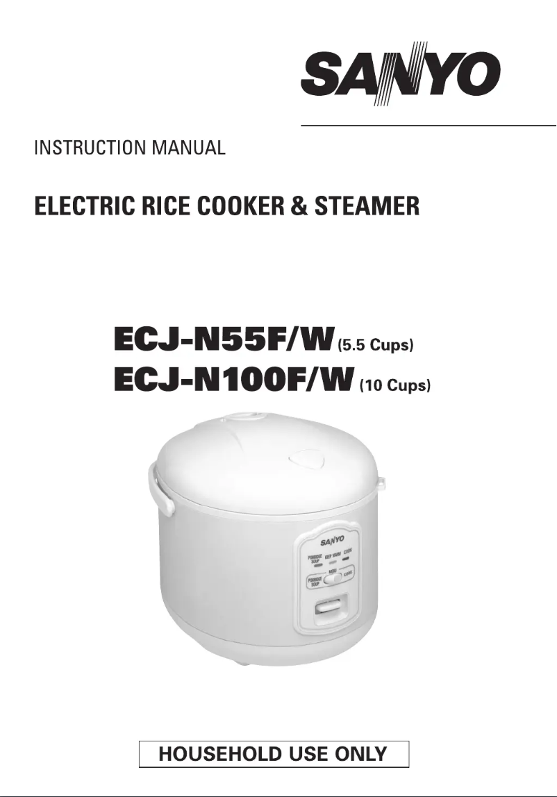 Page n°1 - Manuel utilisateur Sanyo ECJ-N55F