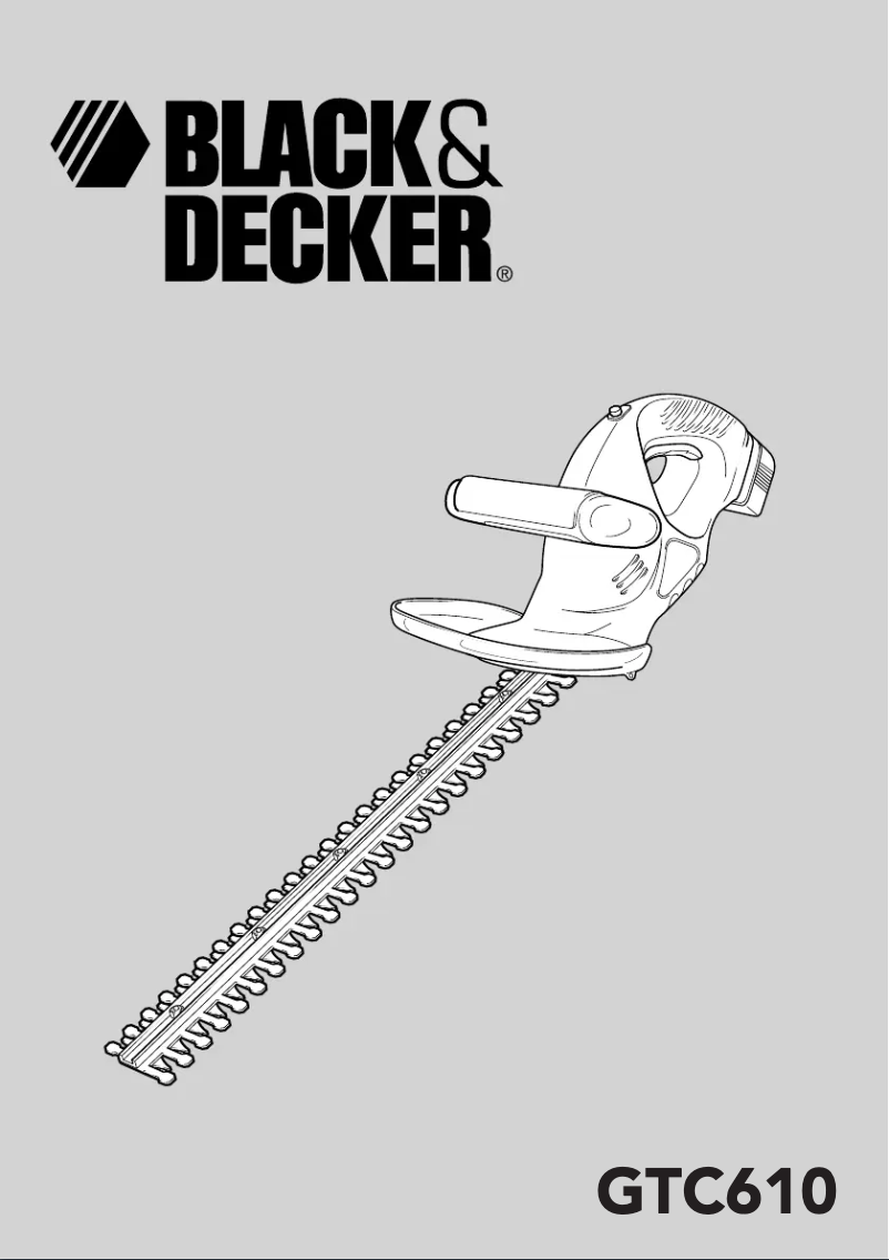 Page n°1 - Manuel utilisateur Black & Decker GTC610QW