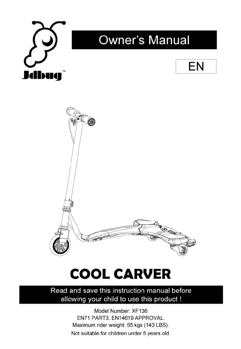 Page 1 de la notice Manuel utilisateur JD Bug Cool Carver