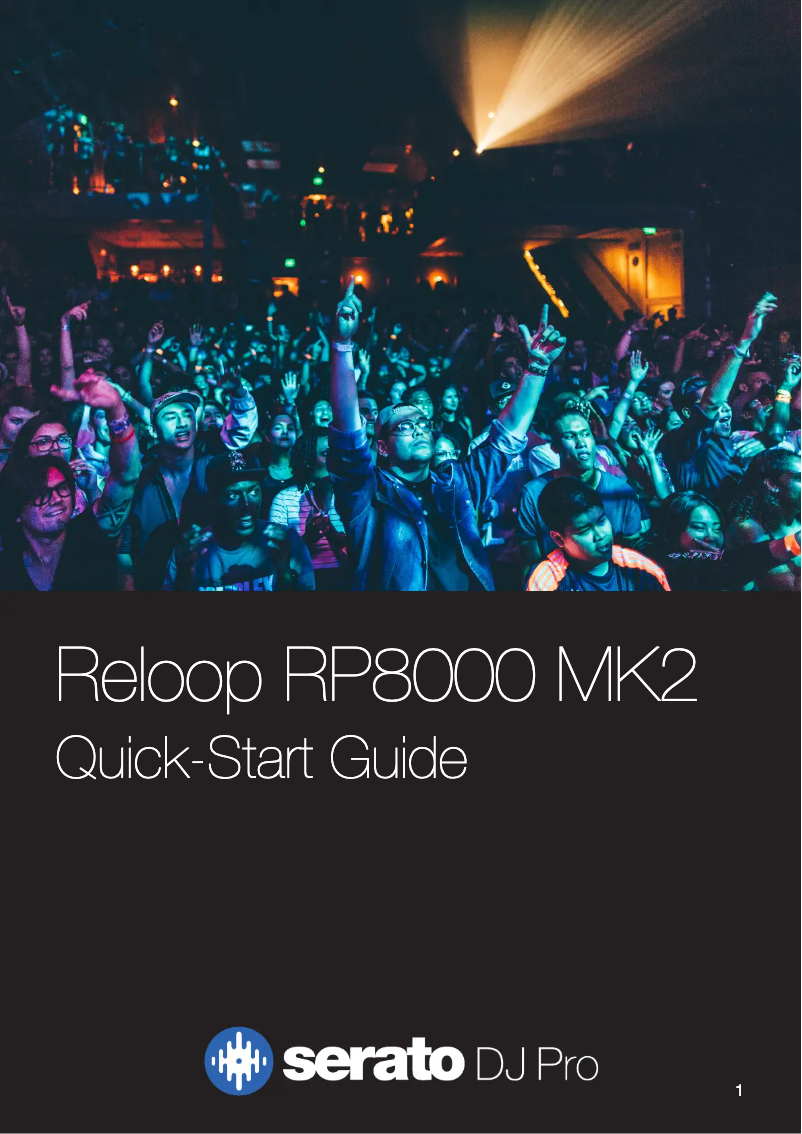Page n°1 - Guide de démarrage rapide Reloop RP-8000 MK2