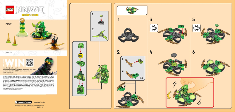 Página 1 del manual Manual de usuario Lego Ninjago 71779