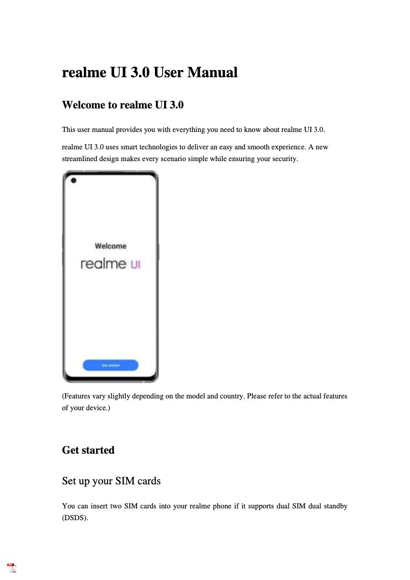 Página 1 del manual Manual de usuario Realme Q5 Pro Link Click