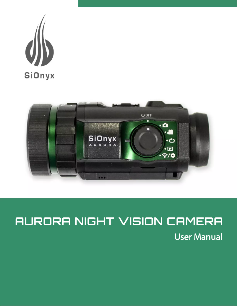 Page n°1 - Manuel utilisateur SiOnyx Aurora