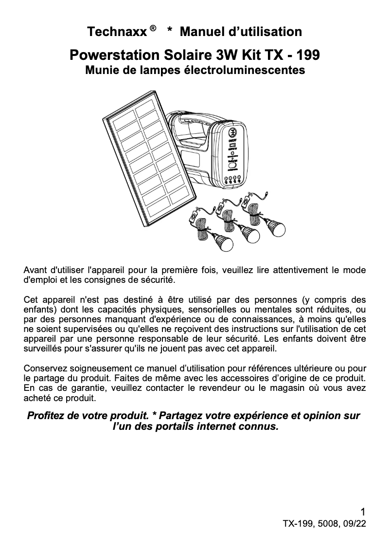 Image de la première page du manuel de l'appareil 5008