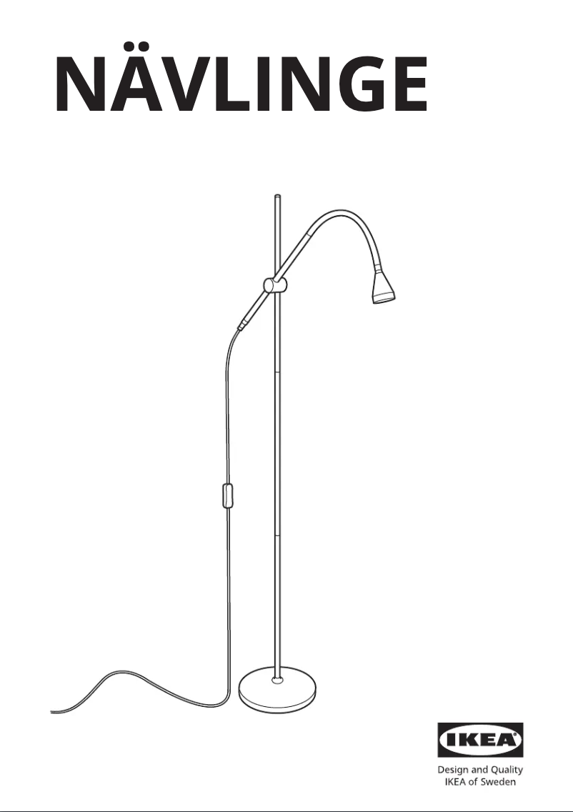 Page 1 de la notice Manuel utilisateur Ikea NÄVLINGE 404.051.12