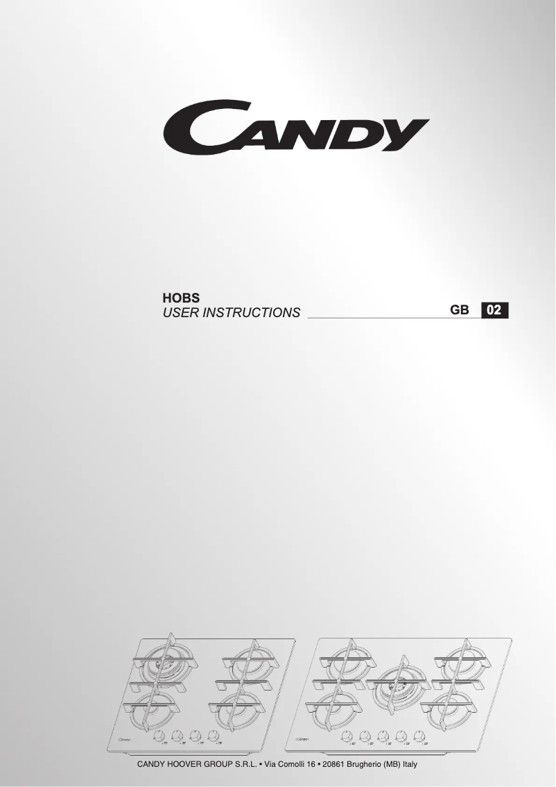 Page 1 de la notice Manuel utilisateur Candy CVG7WL4WPB ISR