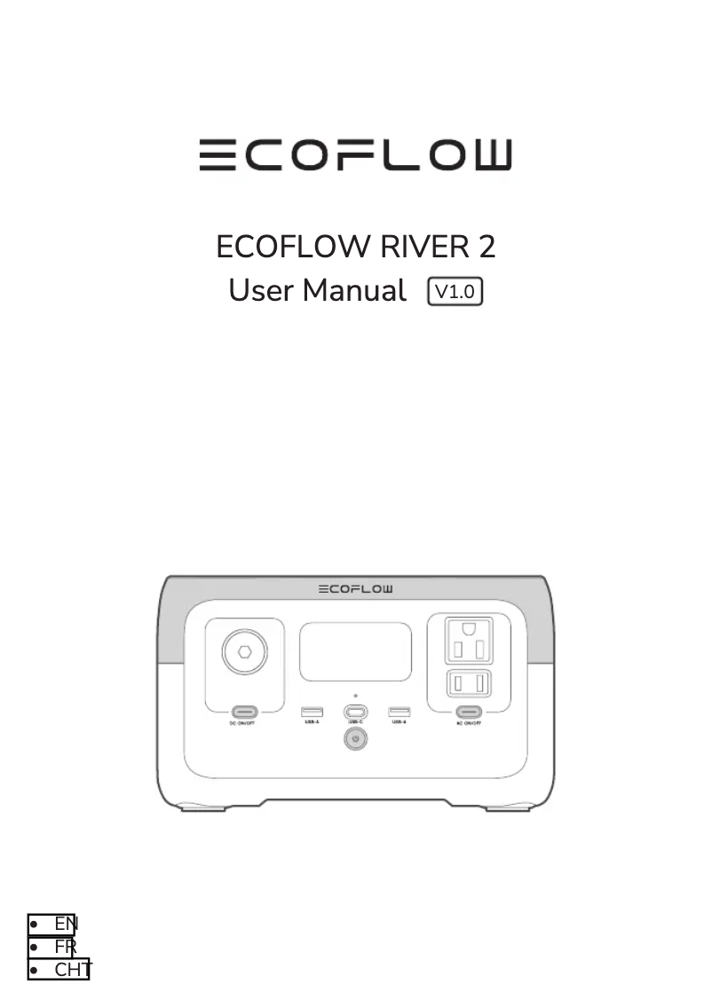 Image de la première page du manuel de l'appareil RIVER 2