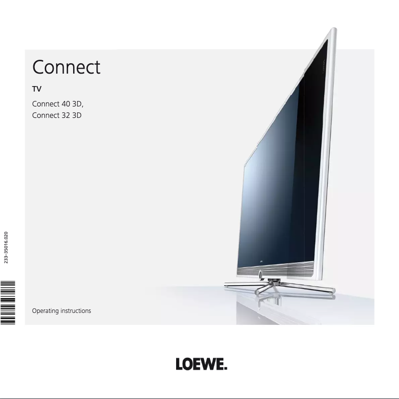 Page n°1 - Manuel utilisateur Loewe Connect 32 3D