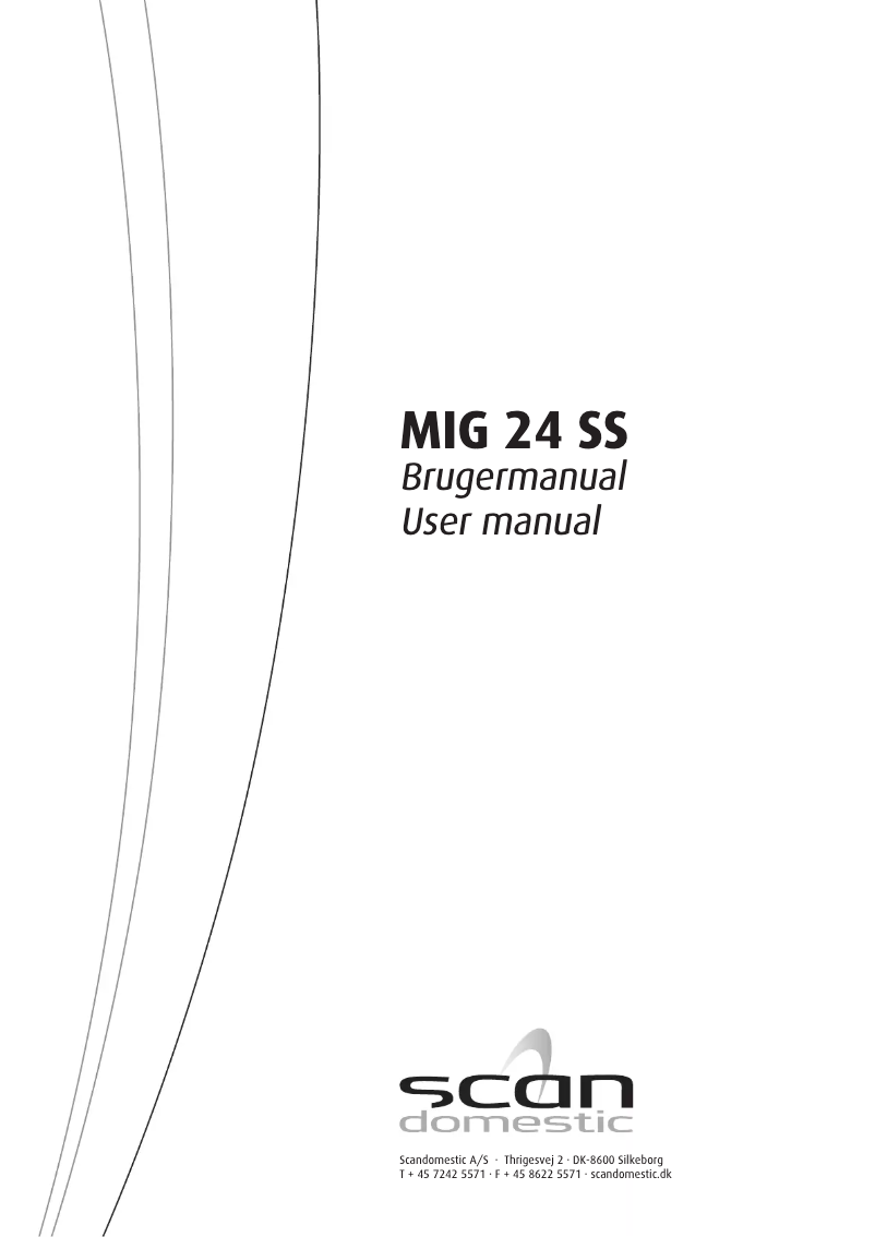 Page 1 de la notice Manuel utilisateur Scandomestic MIG 24 SS