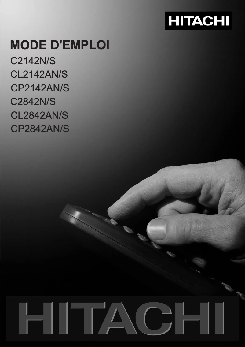 Page n°1 - Manuel utilisateur Hitachi CL2142AN
