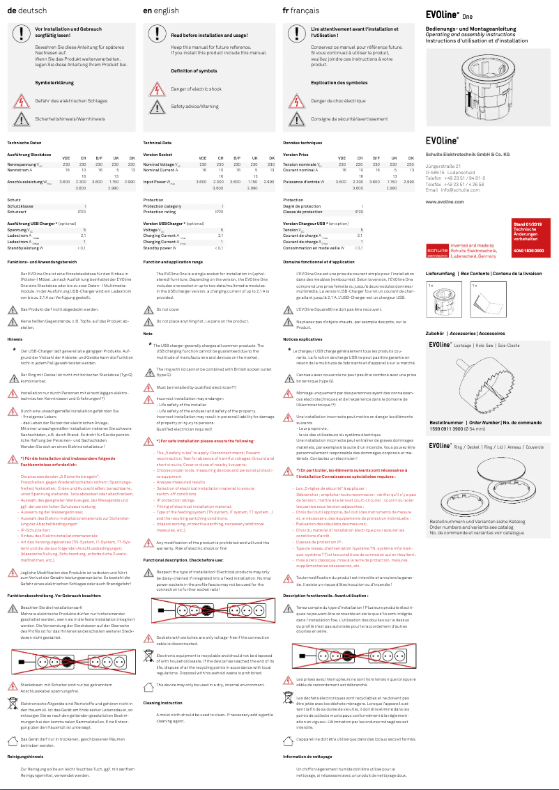Page 1 de la notice Manuel utilisateur Barazza 1PSU