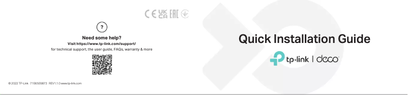 Image de la première page du manuel de l'appareil Deco X50-5G