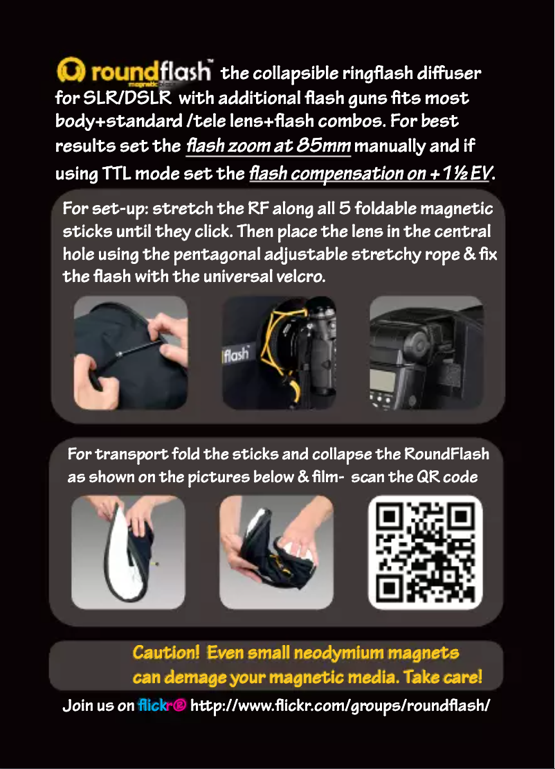 Image de la première page du manuel de l'appareil Magnetic Ringflash Adapter