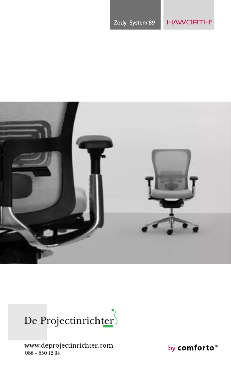 Página 1 del manual Manual de usuario Haworth System 89