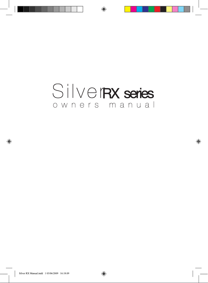 Imagen de la primera página del manual del dispositivo RX Centre