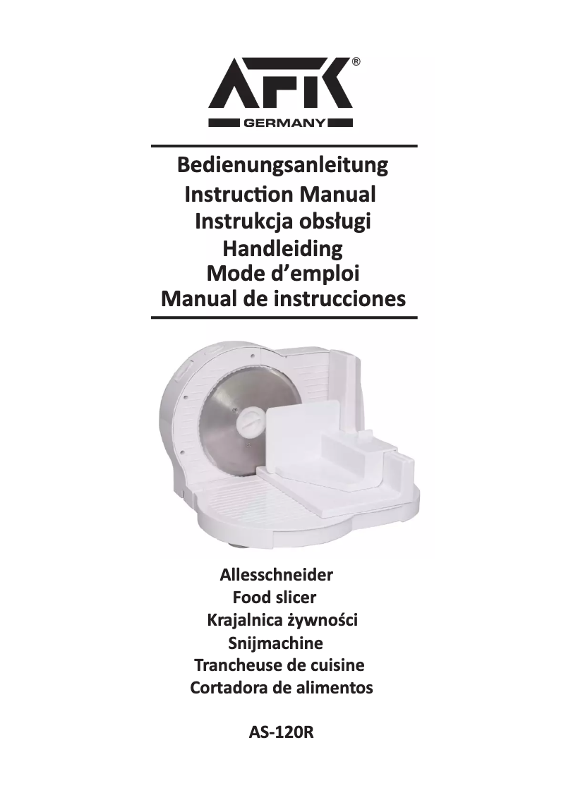 Page 1 de la notice Manuel utilisateur AFK AS-120R