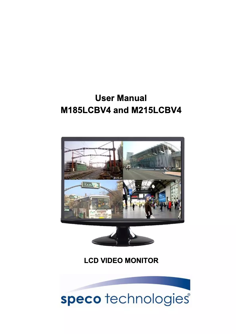 Page 1 de la notice Manuel utilisateur Speco Technologies M185LCBV4
