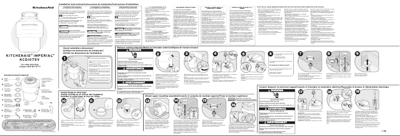 Image de la première page du manuel de l'appareil KCDI075VA