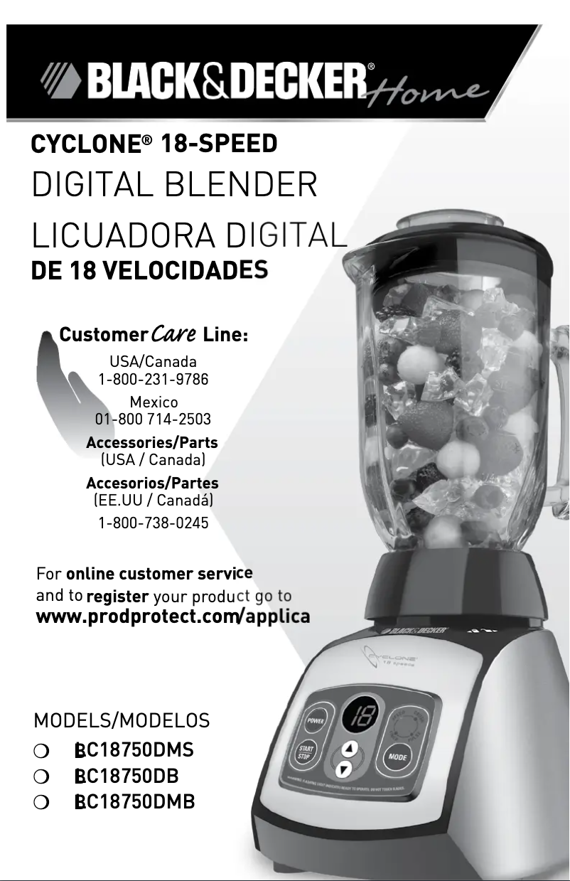 Página 1 del manual Manual de usuario Black & Decker BLC18750DB