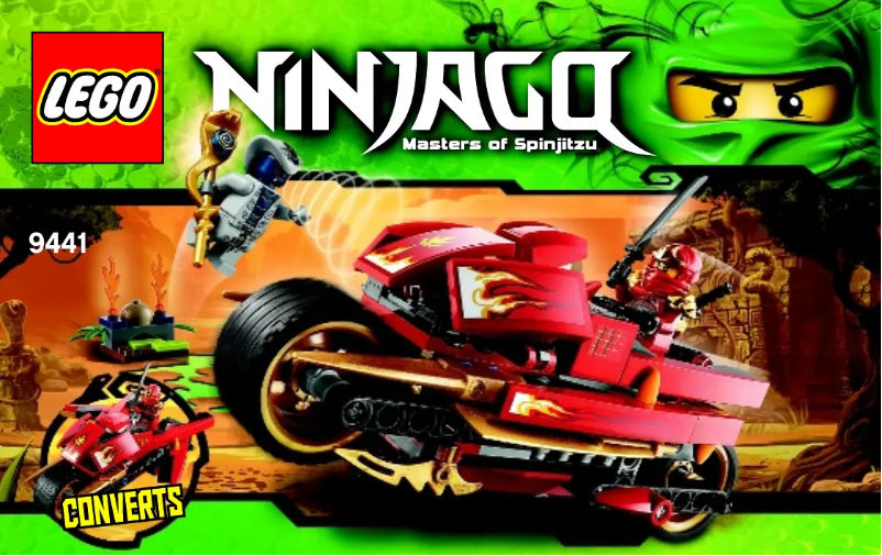 Page 1 de la notice Manuel utilisateur Lego Ninjago 9441