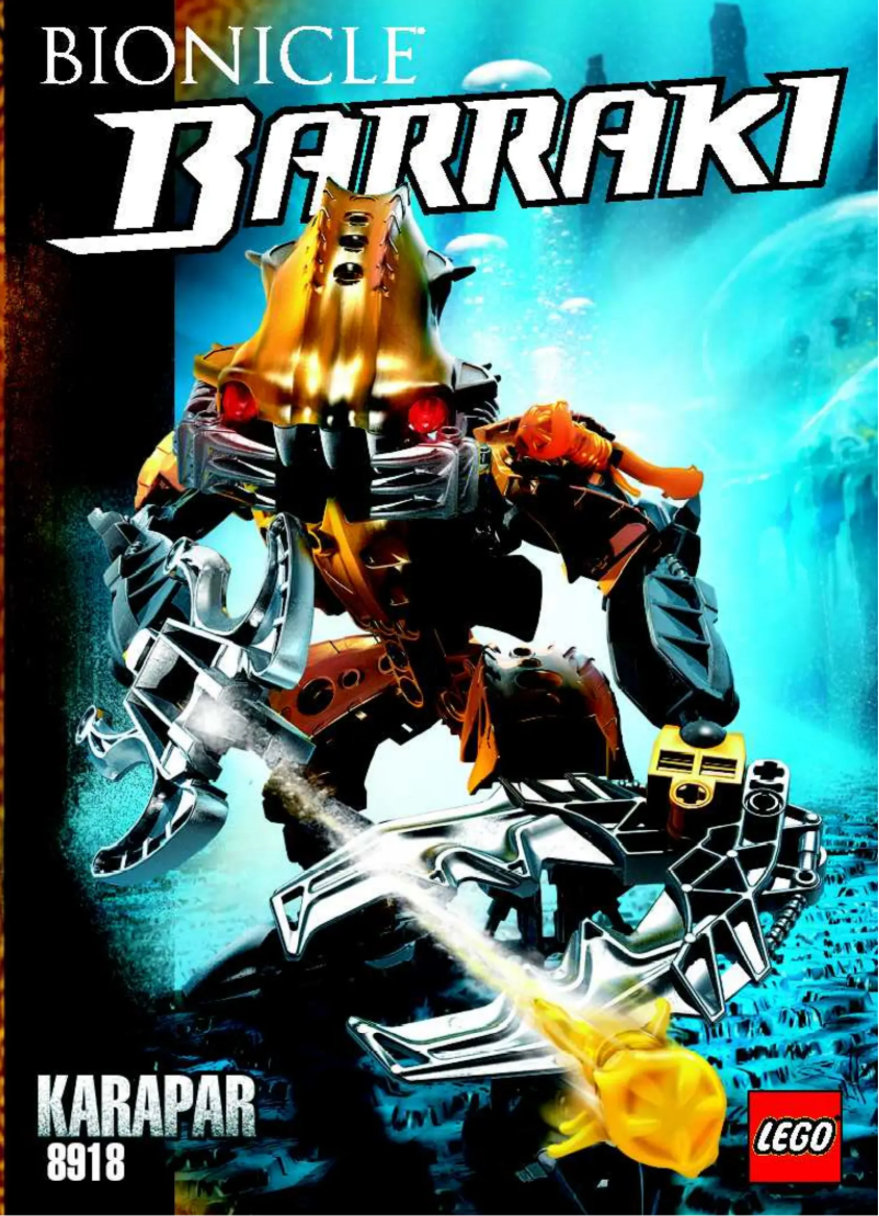 Page n°1 - Manuel utilisateur Lego Bionicle 8918