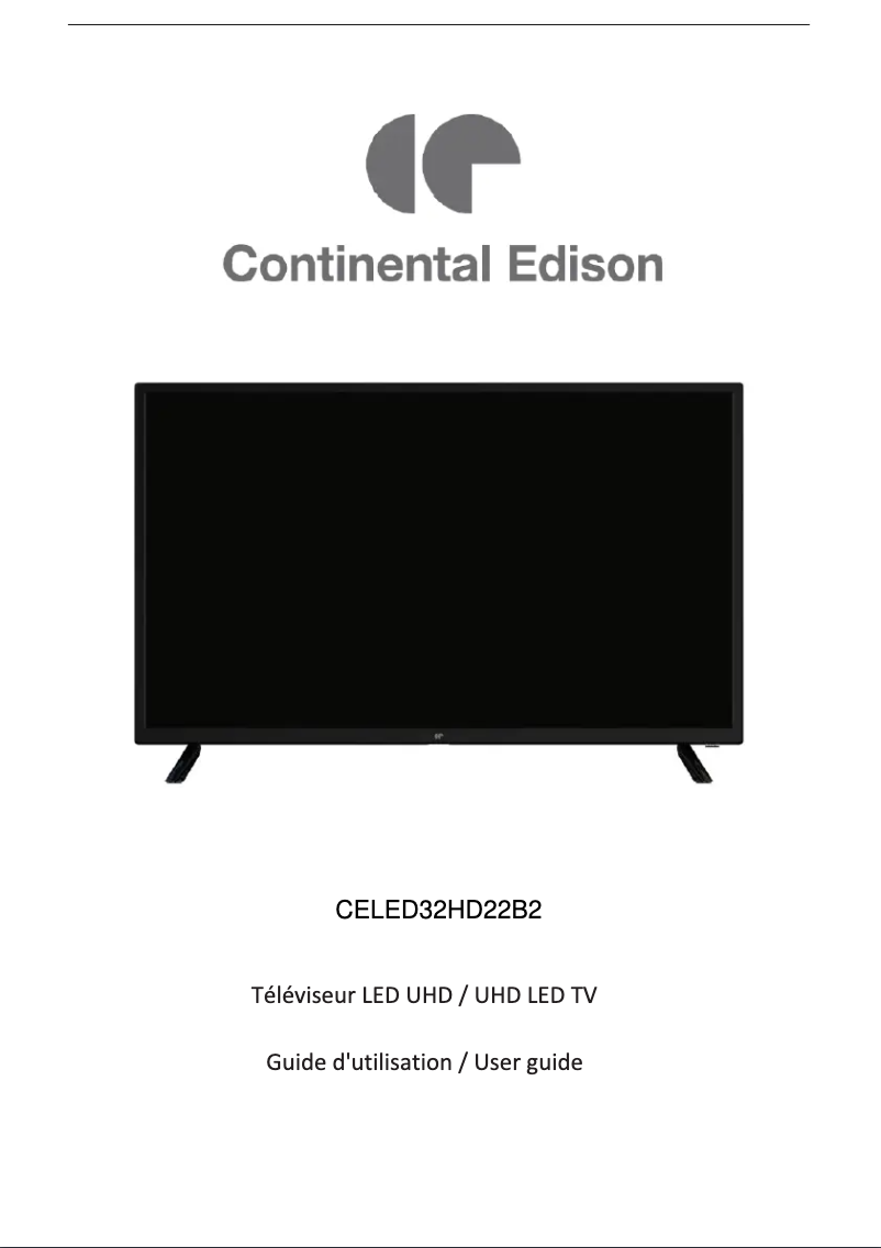Image de la première page du manuel de l'appareil CELED32HD22B2