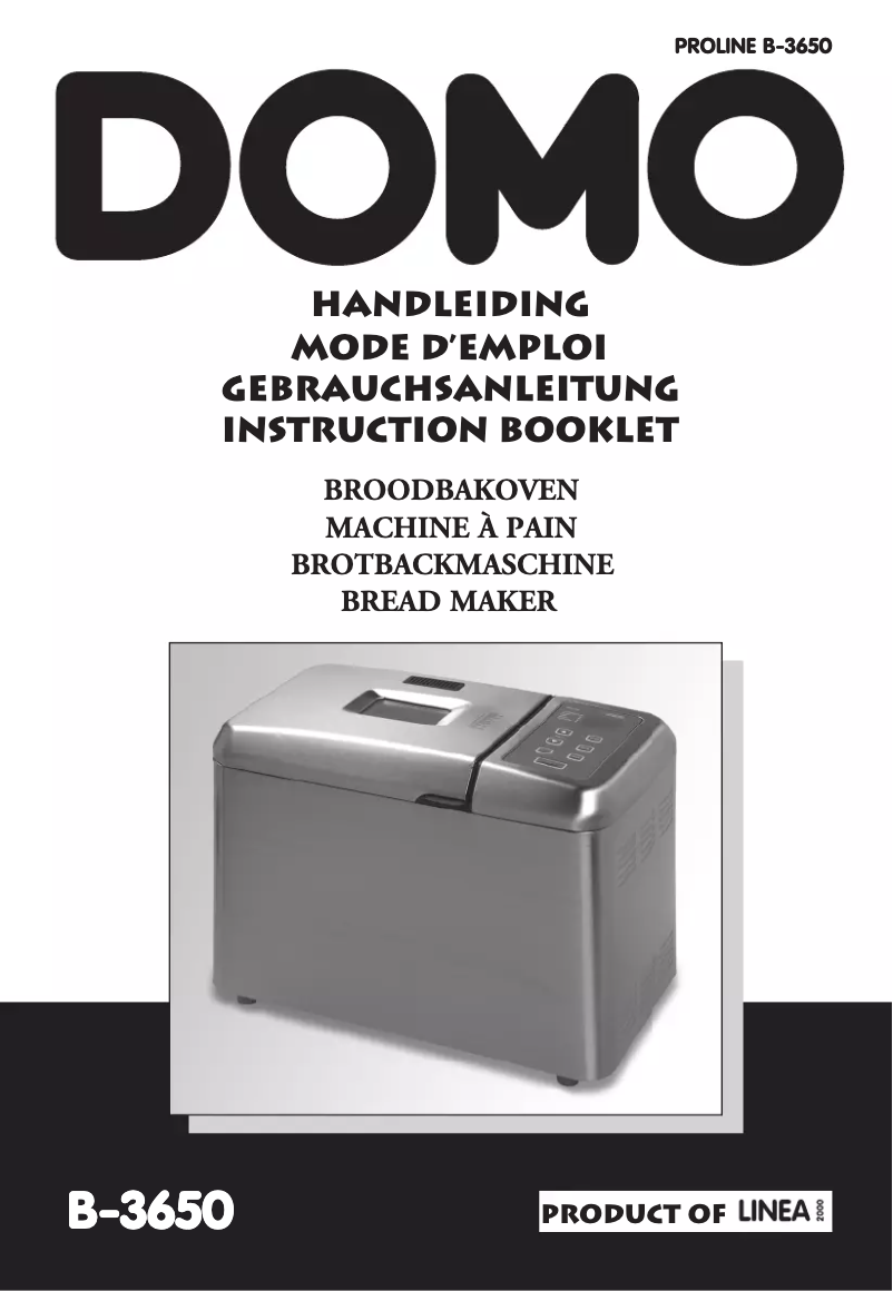 Image de la première page du manuel de l'appareil B3650