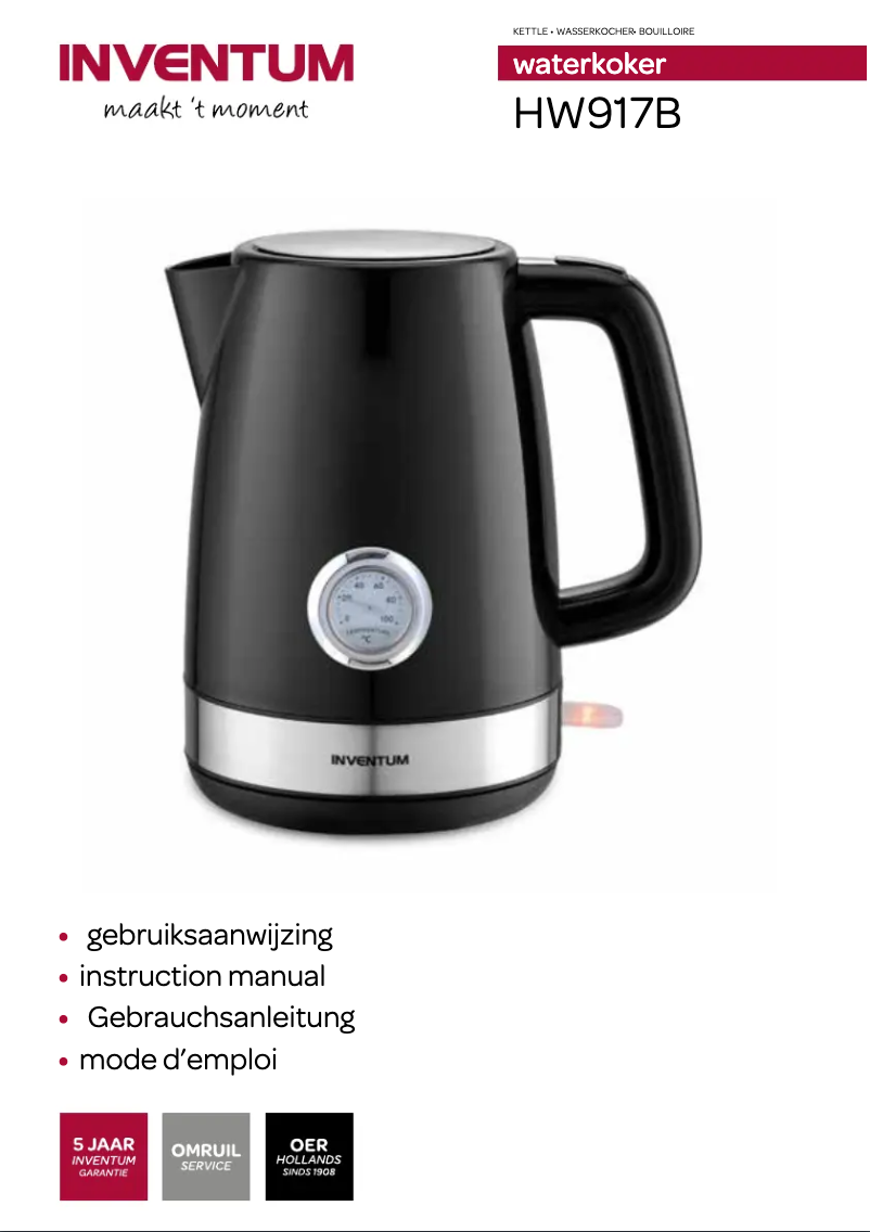 Página 1 del manual Manual de usuario Inventum HW917B