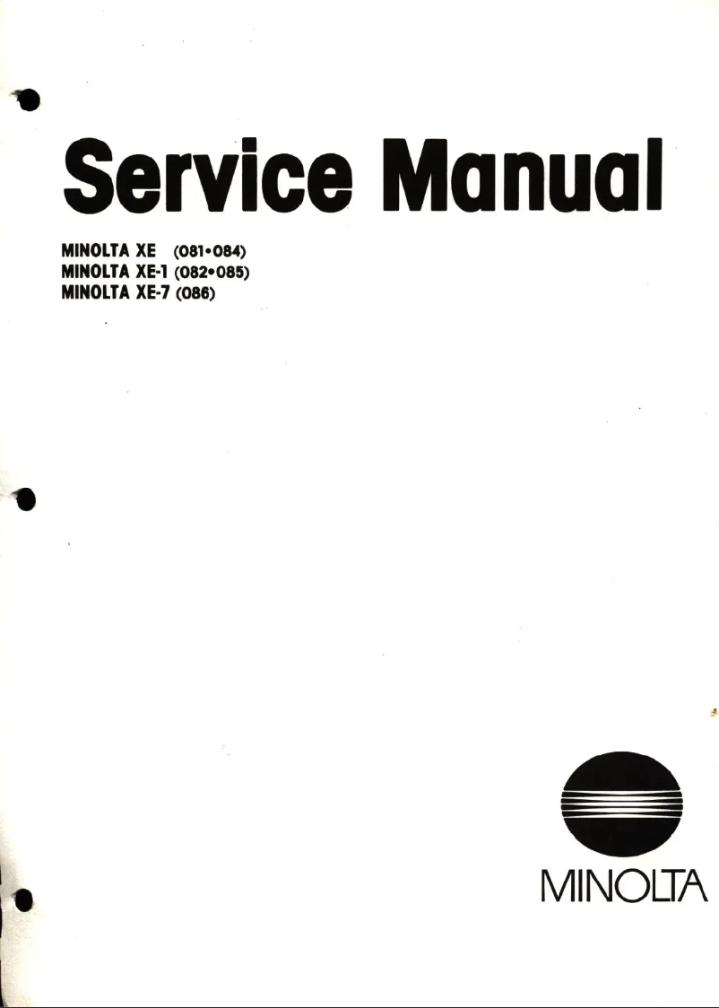 Image de la première page du manuel de l'appareil XE